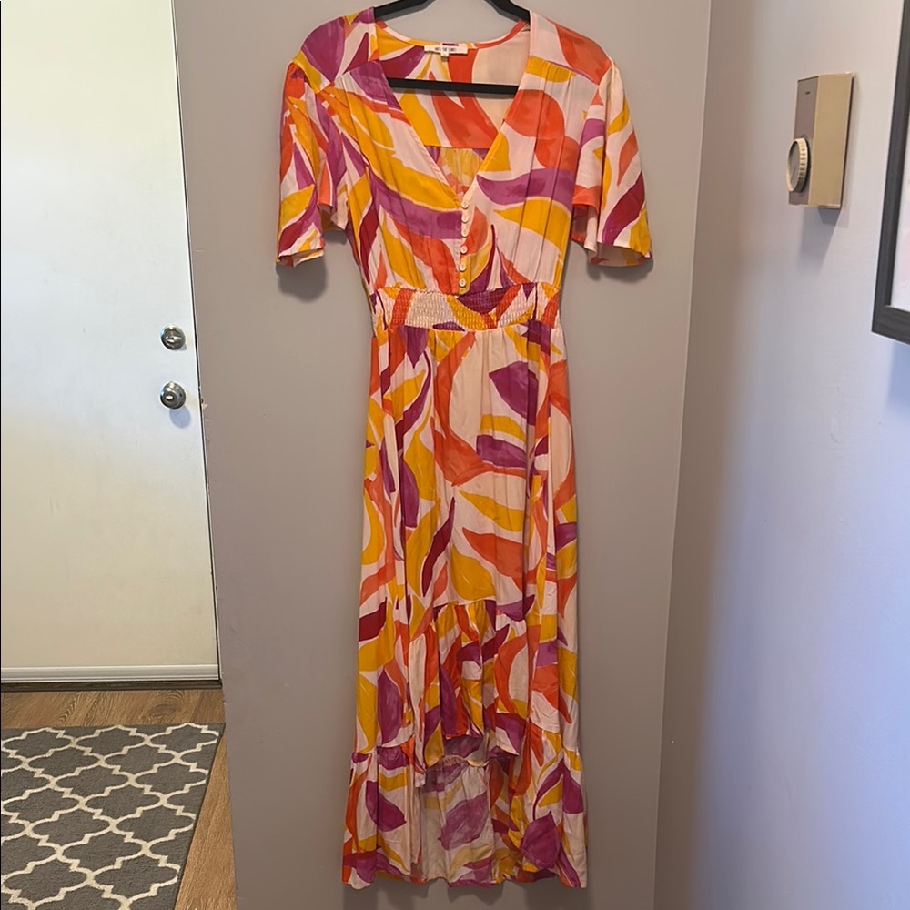 Abel The Label Anthro Multicolor Women's Dress Size Small